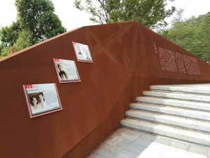 贵港耐候钢挡土墙